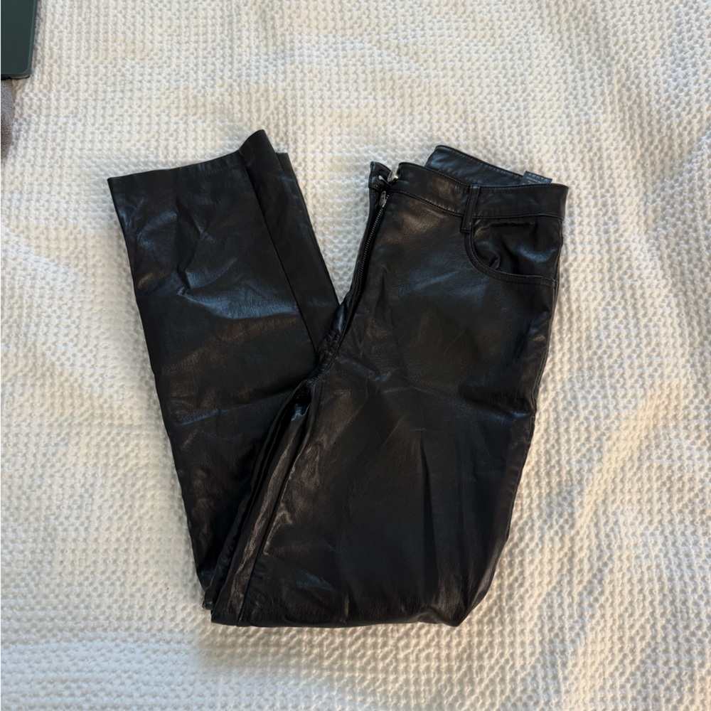 aritizia melina leather pants
